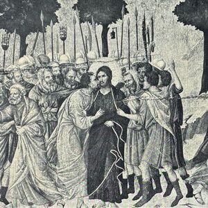 Duccio di Buoninsegna THE BETRAYAL Fine Art Print 1908 Vintage Original Antique